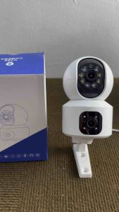 V360 Indoor Security Camera with 360-Degree View Night Vision Motion Detection and Two-Way Audio.