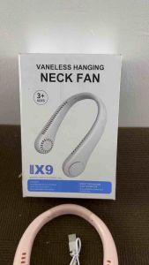 Vanless Hanging Neck Fan X9 - 3+ Ages - Portable Cooling Device - Compact Design - Adjustable Strap - Ideal for Home or Office Use