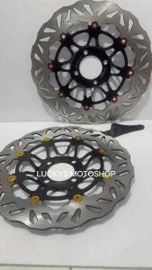 PIRINGAN DISC CAKRAM DEPAN BLACK EDITION 300MM KHARISMA /SUPRA X 125 /REVO OLD /CS1 /SUPRA FIT NEW PNP