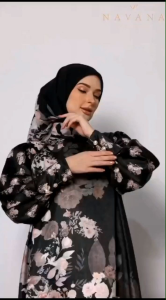 (9) NAVANA SHEINA VALERIA Baju Dress Set Hijab Scarf Wanita Muslimah Sheina Set By Navana.