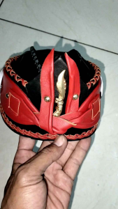 Topi Blangkon Jawara Sunda Kulit Asli Original Garut