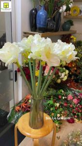 Hoa huệ tây giả hoa lụa cao cấp hoa giả đẹp như thật