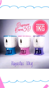 (Ready)Dispenser Beras Penyimpanan 10KG Beras Tempat Wardah Beras Otomatis