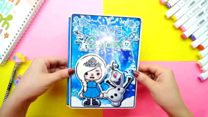 FROZEN TOCA BOCA BUKU EDUKASI MAINAN MERANGKAI ANTI AIR