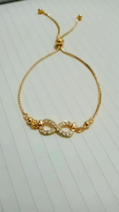 GELANG TANGAN MODEL SERUT PERMATA PERHIASAN WANITA DEWASA BERLAPIS EMAS VIRAL!!!