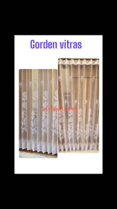 GORDEN VITRAS POLOS PUTIH CORAK MATAHARI