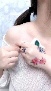 Tata Cara Menggunakan Tato Temporer Bunga Kupu Mawar Teratai Tulip Kode G Tahan Air