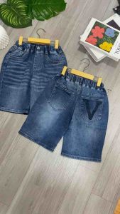 Quần Jean Lửng Quần Bò Lửng Cho Bé Trai Từ 22-50Kg Co Giãn In Chữ V Túi Sau Thời Trang Cá Tính Cho Bé Đi Chơi Đi Học