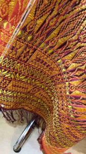 Songket Medan Tumtuman Tanpa Sambung Kombinasi Kristal Mahamajuf2