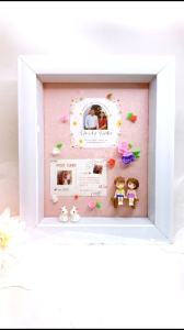 3D Frame Bingkai Scrapbook Clay Custom Couple Hadiah Kado Valentine Anniversary