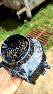 Forged biru Tutup kipas beat pgm scoopy vario 110 starter kasar 2013-2014