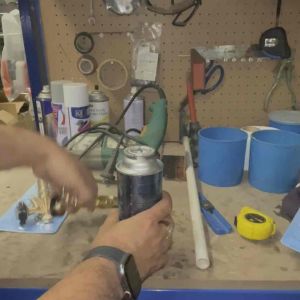 หัวยิงแก๊สกระป๋อง แบบไม่ปลอดภัย หัวพ่นแก๊สกระป๋อง หัวปืนพ่นไฟ หัวพ่นแก๊ส สำหรับการประกอบอาหาร รุ่นที่ 1