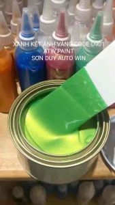 Màu camay xanh két - Sơn auto lacquer 1k code D901 - Lon 500g