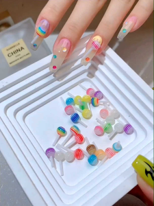 Túi phụ kiện trang trí móng hoạt tiết bánh kẹo  que kem đủ loại - Phụ kiện chuyên dụng làm móng