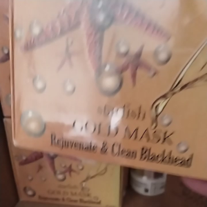 MASKER WAJAH BINTANG LAUT GOLD MASK