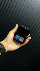 Paket Bundling Sarung Jempol AP KING Game FREE Fire  Merah & Biru  bonus Poch box penyimpanan