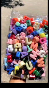 Chunky UV Alphabet Beads Mixed Letters Set | 250G / 500G