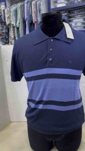 (thun len dệt kim)Áo thun việt tiến  fom regular( rộng) navy-blue