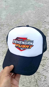 Topi Jaring Pria Dewasa Kece Trucker Sablon DTF Dekengan Pusat Motif Keren Topi Baseball basic