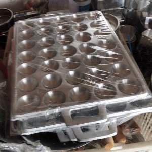 CETAKAN TAKOYAKI/ WAJAN CETAKAN TELUR BAHAN BESI COR KUAT KOKOH