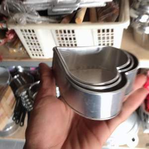 Cetakan Kue/nasi susun/loyang kue mini susun 3 motiv Hati