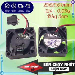 Quạt tản nhiệt Nidec 12v 003a 25cm (25x25x10mm) chính hãng mới