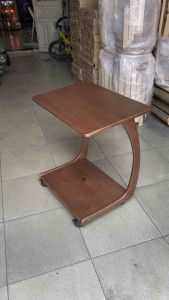 Bàn Đọc Sách Gỗ Cao Su Xuất Khẩu Có Bánh Xe Khóa – Bàn Làm Việc Mini Di Động