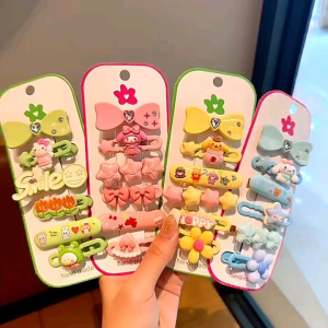 6pcs Jepit Rambut Anak Lucu Hair clip Sanrio Kuromi Lotso Melody Hair pin Korea