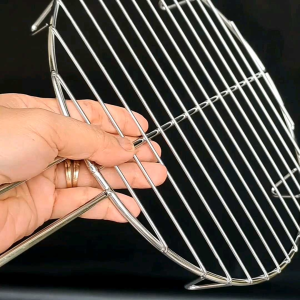 Vỉ nướng inox 304 BBQ Có Tay Cầm Và Chân