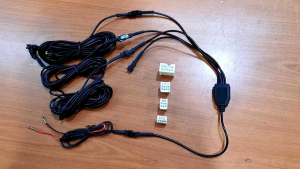 1set 1 To 4 Car Cable Socket Door Step Wire Kit Car Accessories