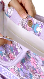 Hijabs and Such Daisy Floral Mini Tote bag with long and short handles by Sofearose