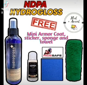 Hydroglass Wax for Motor or Car with Freebies Package Set