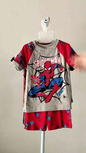 10-26kg H8 Đồ bộ bé trai thun borip in họa tiết hoạt hình đẹp