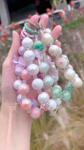 JRYU Gantungan hp Korea Motif Marble gantungan gelang gantungan tas