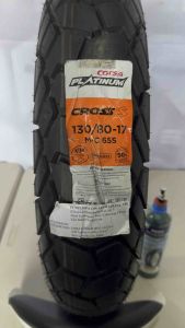 CORSA CROSS S PLATINUM 130/80/17 TUBELESS TIRE WITH SEALANT AND TIRE VALVE