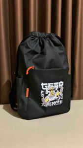 String Bag Anime One Piece Exciteds Serut Pria Wanita Tas Serut Futsal