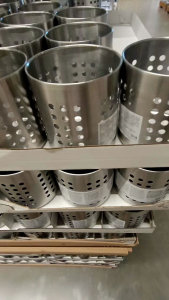 ที่ใส่ช้อนส้อม สเตนเลส ที่ใส่อุปกรณ์ครัว ที่เก็บช้อนส้อม