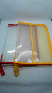 Zipper Bag Map Plastik Jaring Seleting JENIA Folio / Zipper Bag School F4 / Organizer Resleting Warna keperluan Kantor & Sekolah