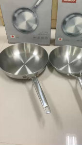 Chảo Tuyết SEKA Cạn Lòng Nguyên Khối Chống Dính Size 16cm 22cm 26cm Dùng Cho Mọi Loại Bếp