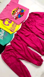 Setelan Cargo Babyterry / Setcel Barbie MLXL