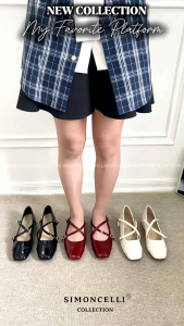 Simoncelli Sepatu Tumit Tahu 3 Cm Wanita | Sepatu Wanita | Bridal Shoes | Sepatu Kerja Hitam | Pantopel Kerja | Sepatu korea 5589-2