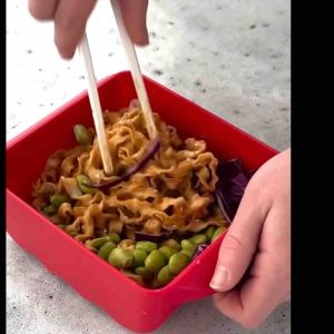 Nordic Ware Microwave-Safe Ramen Noodle Cooker with Chopsticks MADE IN AMERICA Ramen Rush