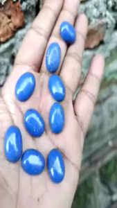 Batu Akik Lapis Lazuli Trotol Emas 18x13 mm