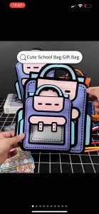 SG Stock Creative Birthday Gift Bag Schoo Bag Cookie Candy Plastic Zipper Bag food bag cartoon bag gift bag