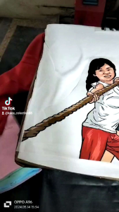 KAOS PREMIUM 28S/KAOS MERAH PUTIH KOAS 17 AGUSTUS 45/HUT 80/TANGAN PANJANG /LONCAT KARUNG