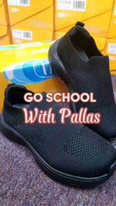 Pallas Jazz lightweight breathable slip on 0221/kasut sekolah