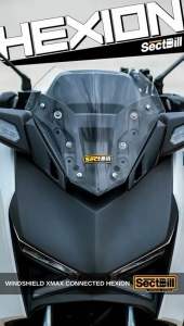 Windshield Yamaha XMAX Connected 2022 2023 2024 Hexion Visor XMAX Connected Tameng Depan Flyscreen Winshield Sectbill