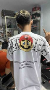 KAOS DISTRO SUPER MARIO RPG COTTON COMBED 24S LEBIH TEBAL DARI 30S