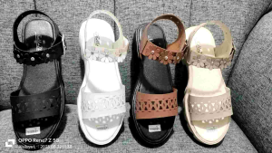 Sandal Wedges Wanita Kekinian Korean Style Terlaris BE-03realpick100%COD