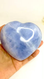 Blue Calcite Heart